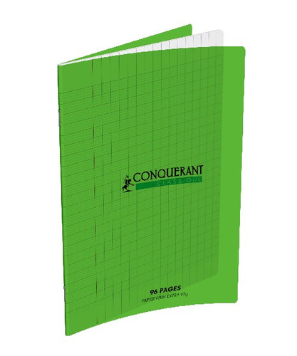 CAHIER POLYPRO 17X22 SEYES 96PAGES VERT 90G